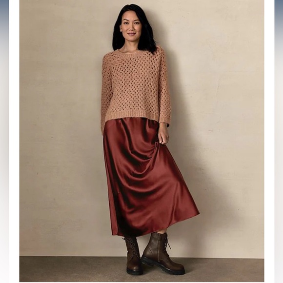 Eileen Fisher. Peruvian Alpaca Crew Neck Long Sleeve Sweater - Picture 1 of 9